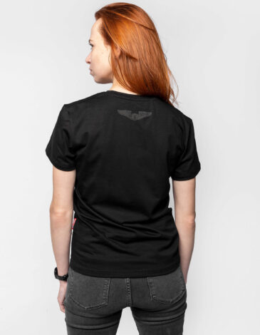Women's T-Shirt Statement. Color black. Unisex T-shirt (men’s sizes).