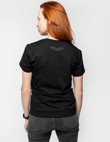 Women's T-Shirt Statement. Color black. .