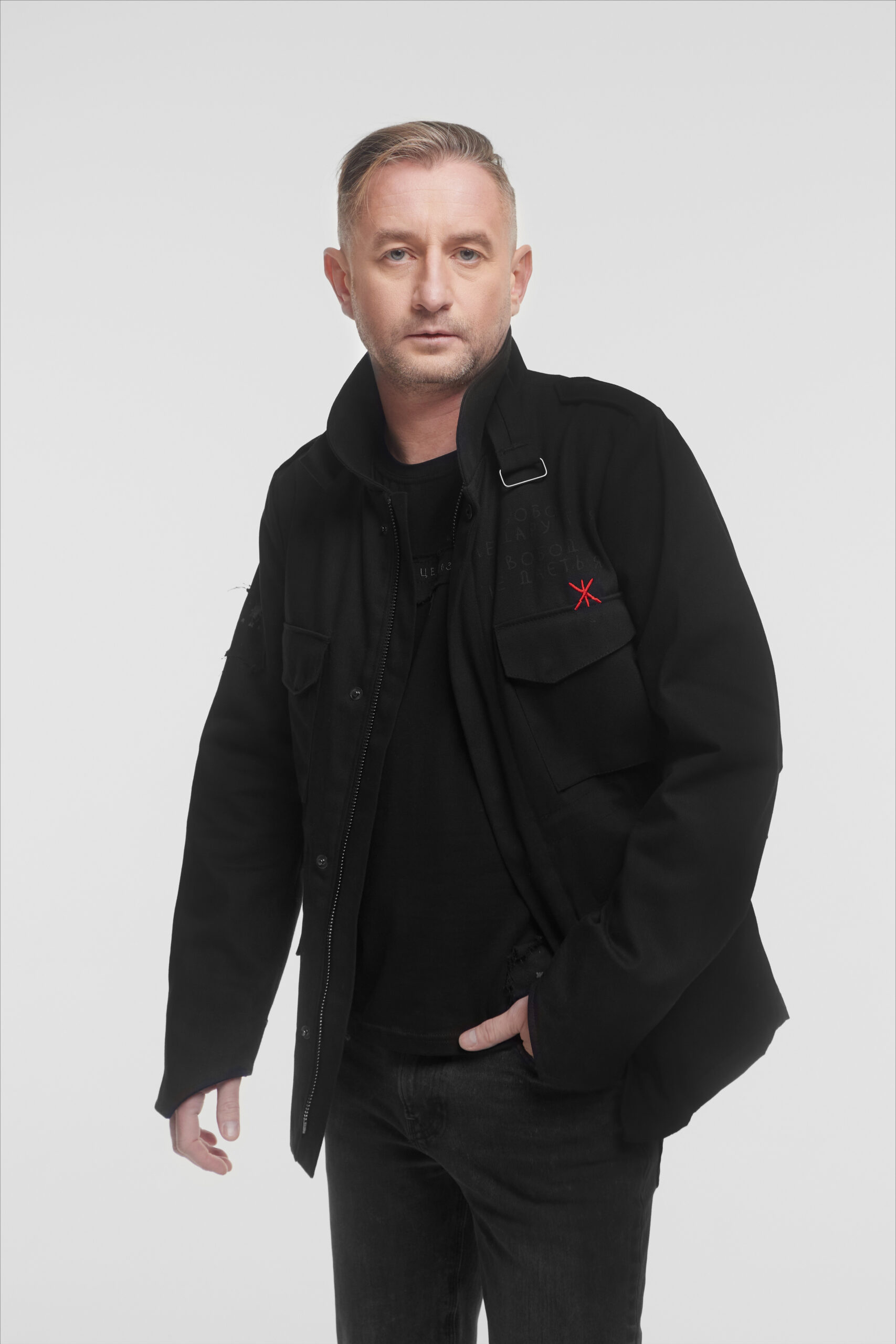 Men's Jacket Freedom. Color black. 
Size worn by the model: М.