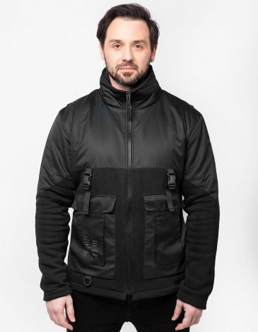 Men's Hoodie Skycrane. Color black. .