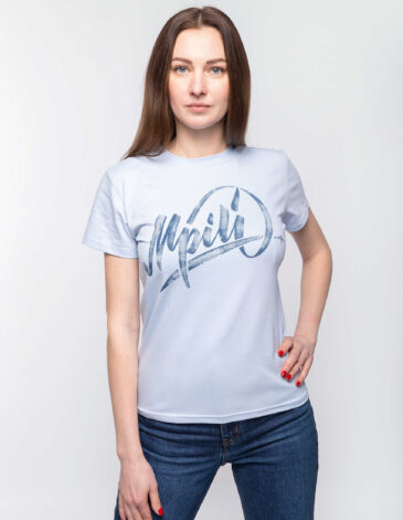 Women's T-Shirt Dream. Color light blue. .