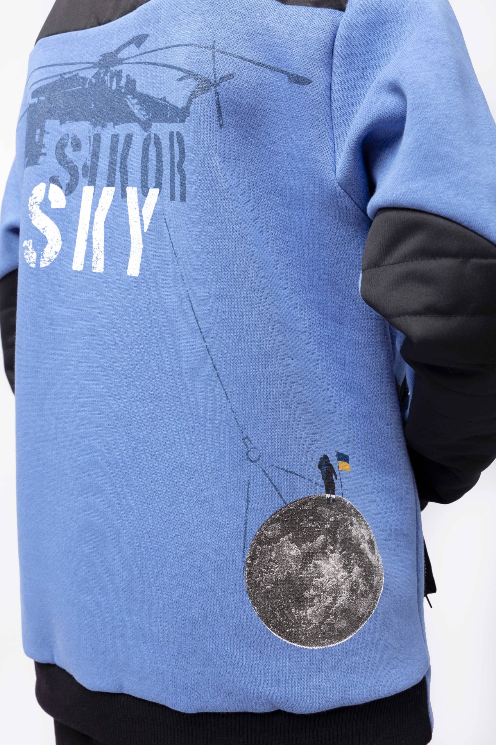 Дитячий Світшот Skycrane. Color sky blue. 8.