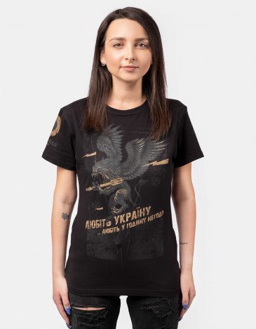 Women's T-Shirt Griffon. Color black. .