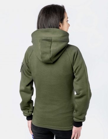 Women's Hoodie We Are From Ukraine. Color khaki. .