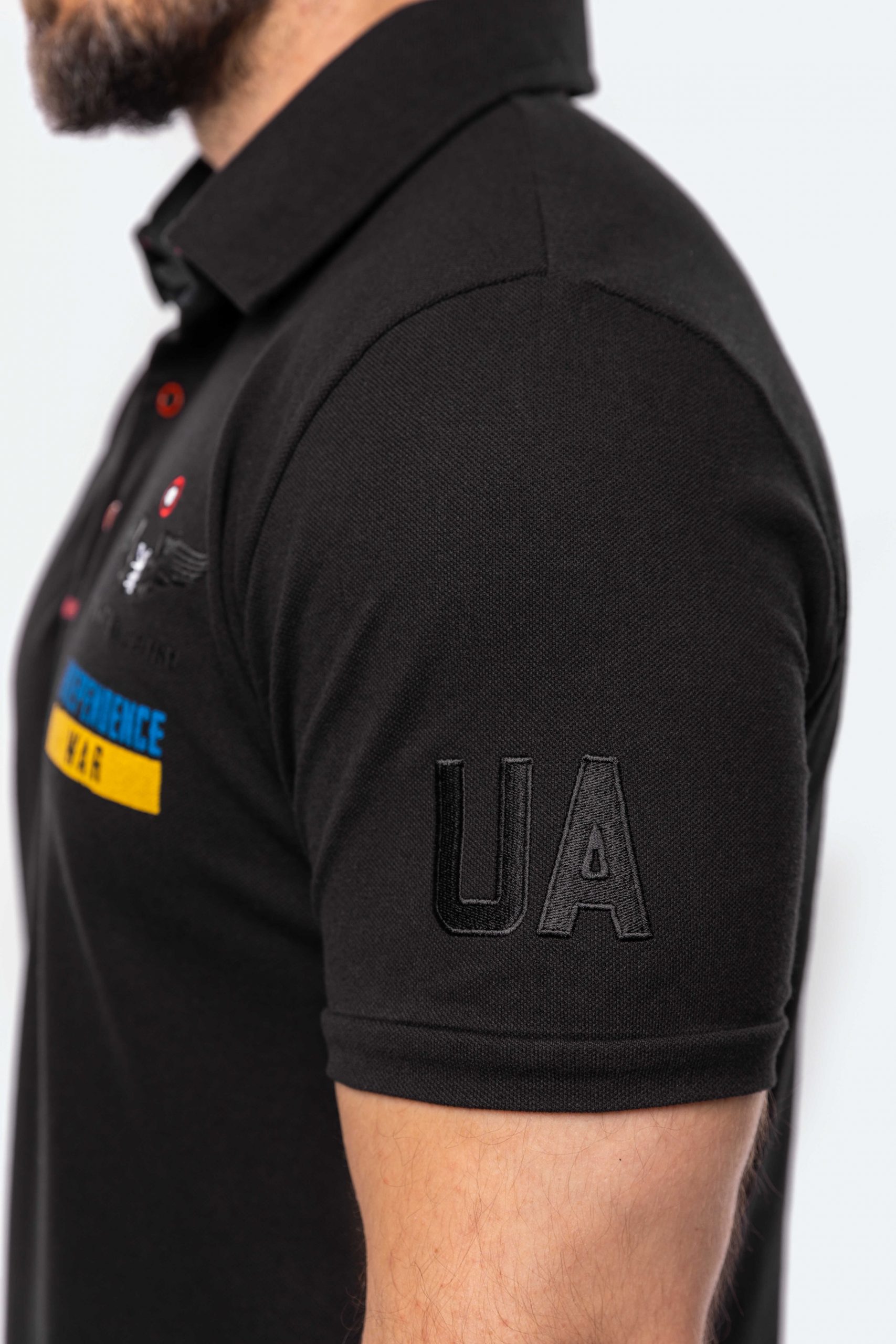 Men's Polo Shirt Ua Sky Aces. Color black. 4.