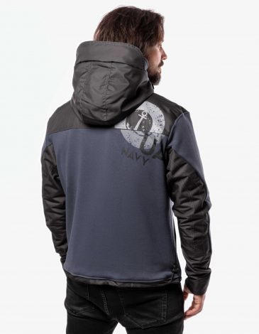 Men's Hoodie 10 Mab. Color graphite. 1.