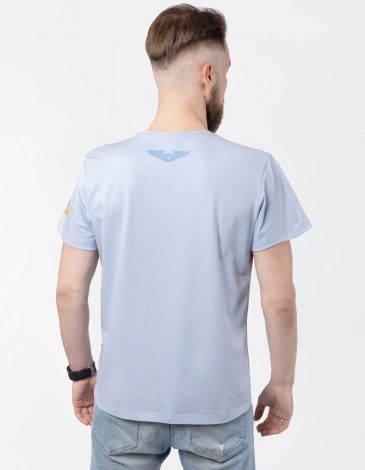 Men's T-Shirt We Are From Ukraine.a. Color light blue. .