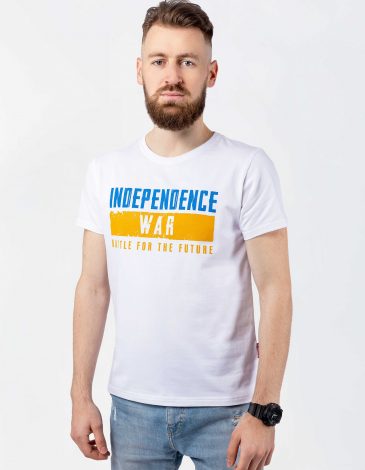 Men's T-Shirt Independence War. Color white. .