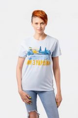 Жіноча Футболка Ми З України. Літак. .