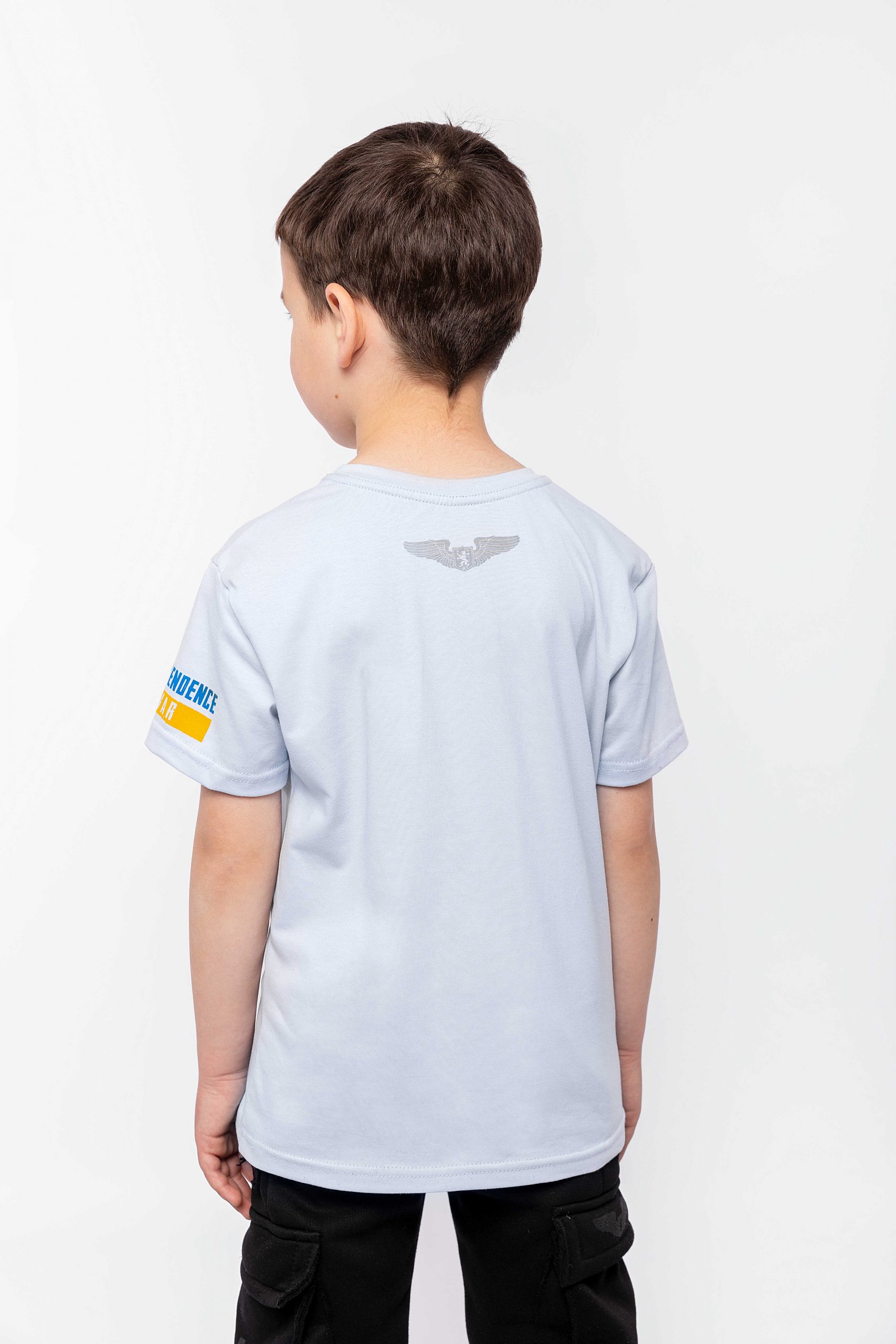 Kids T-Shirt We Are From Ukraine.a. Color light blue. 3.