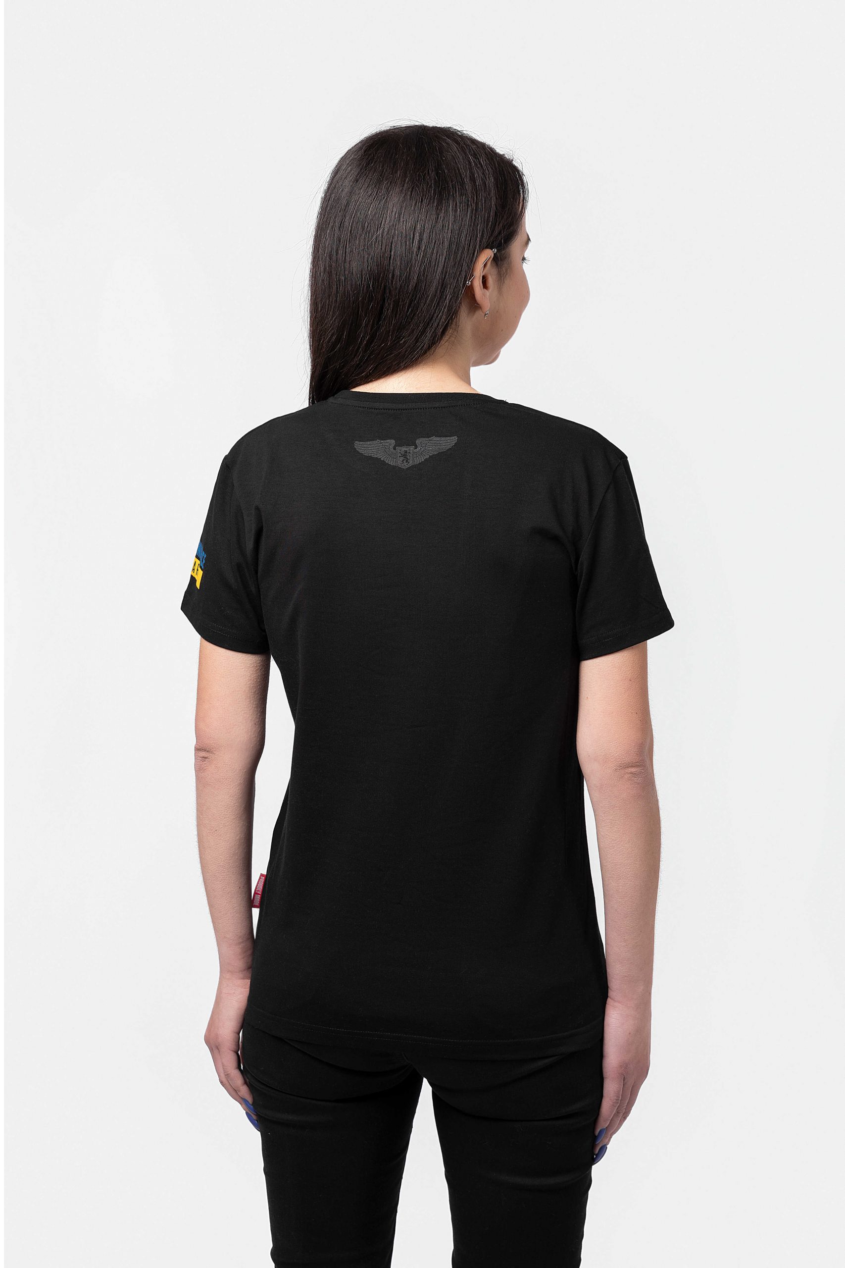 Women's T-Shirt Tank. Color black. 1.