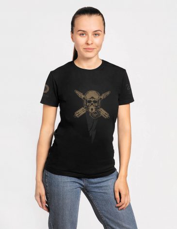 Women's T-Shirt 204 Brigade. Color black. Material: 95% cotton, 5% spandex.