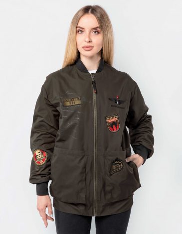 Women's Bomber Jacket Konotop Witch. Color khaki. .