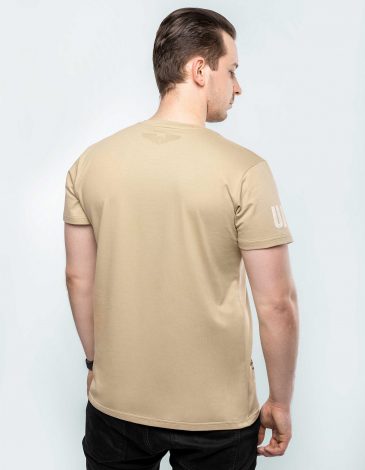 Men's T-Shirt Leleka 100. Color sand. .