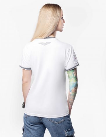 Women's T-Shirt Culture And Weapons. Color white. .