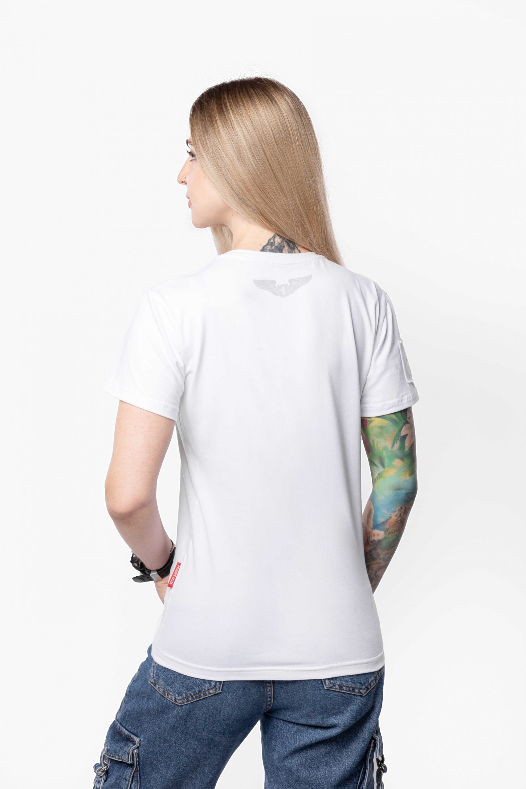 Women's T-Shirt The Worst Is Behind. Color white. 1.
