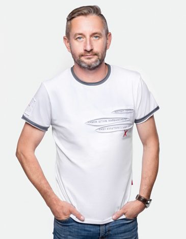 Men's T-Shirt Culture And Weapon. Color white. .
