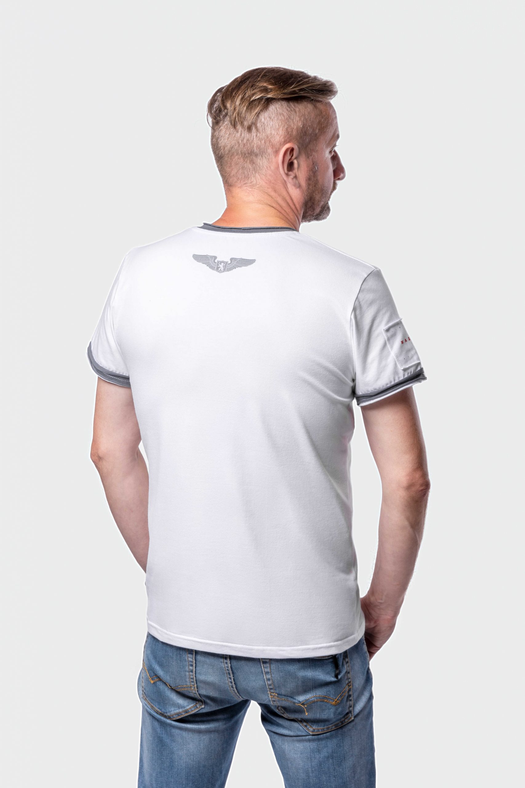 Men's T-Shirt Culture And Weapon. Color white. 1.
