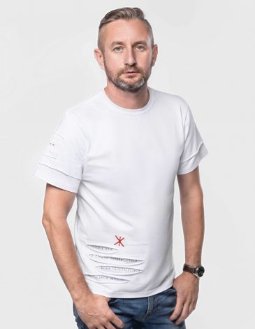 Набір Чоловічих Футболок Zhadan. Quotes (White). Color white. Unisex T-shirt (men’s sizes).