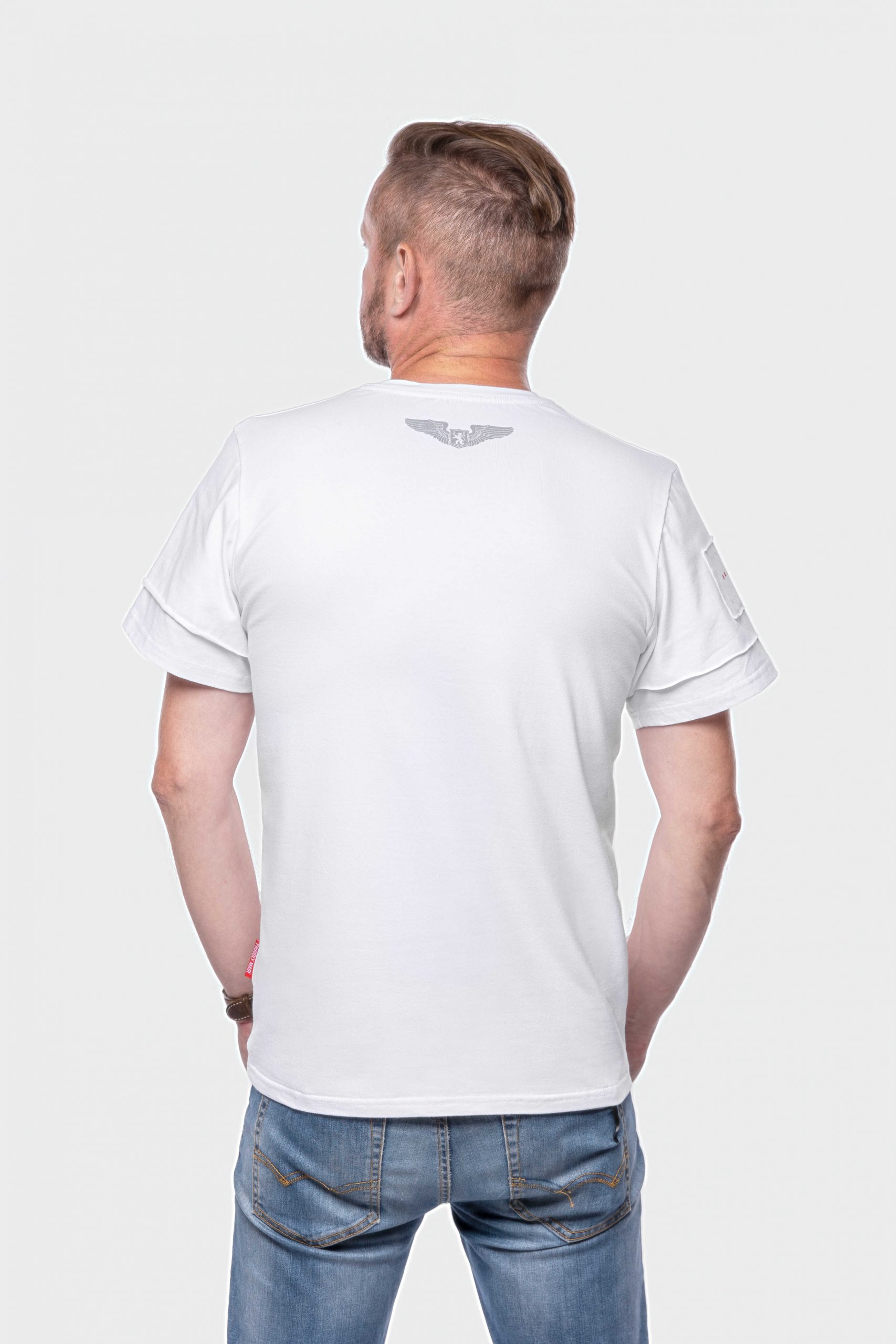 Men's T-Shirt Ukrainian. Color white. 1.