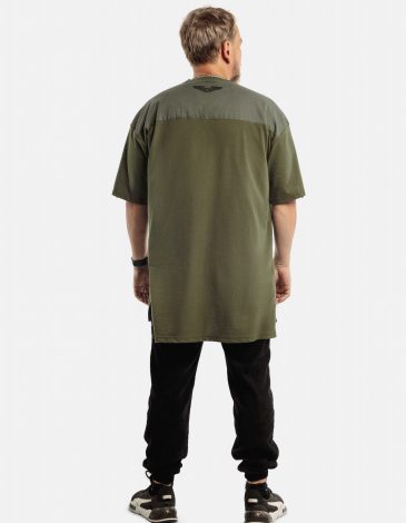 Men's T-Shirt Microphone Bomb. Color khaki. .