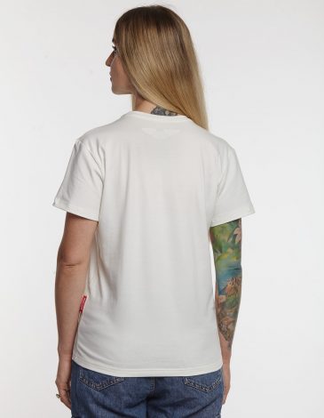 Women's T-Shirt Skydiving. Color off-white. Bonuses and discounts are not applied to this item.