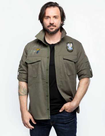 Men's Shirt Ukraine 2022. Color khaki. .