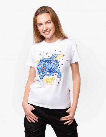 Women's T-Shirt Himars. Color white. .