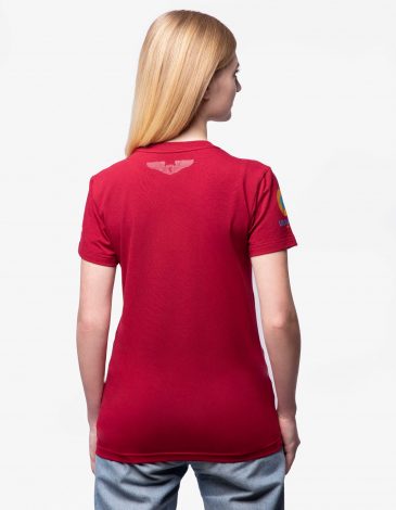 Women's T-Shirt Ac Center. Color claret. .