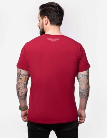 Men's T-Shirt Ac Center. Color claret. .