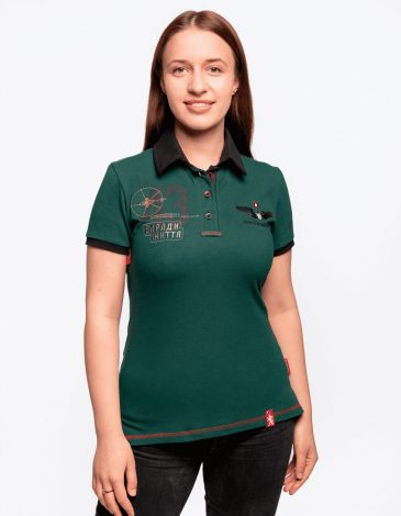 Women’s Polo 43 Cc. Color dark green. .