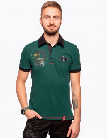 Men's Polo 43 Cc. Color dark green. .