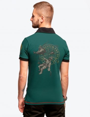 Men's Polo 43 Cc. Color dark green. .