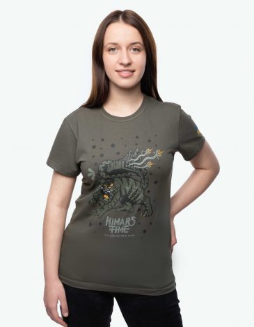 Women's T-Shirt Himars. Color khaki. 3.