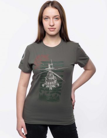 Women's T-Shirt For The Sake Of Life. Color khaki. .