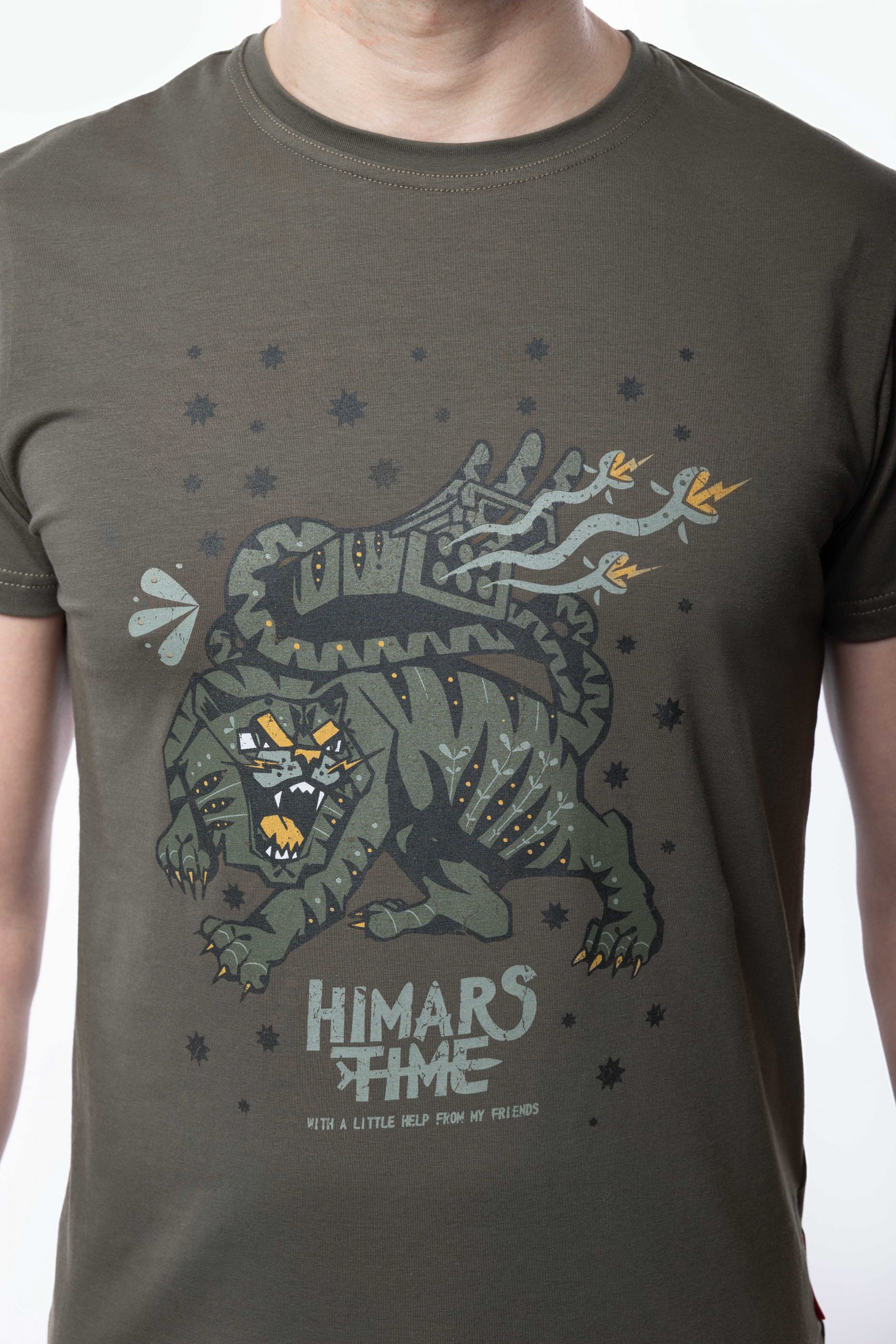 Men's T-Shirt Himars. Color khaki. 2.