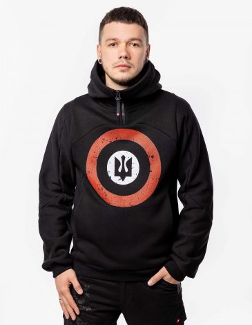 Men's Hoodie Roundel 2.0. Color black. .