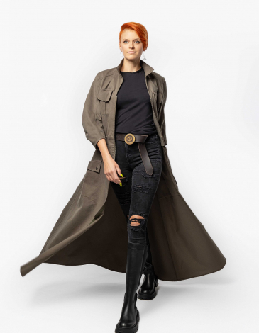 Сукня-Плащ Танк. Колір хакі. .