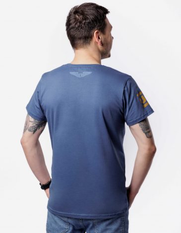 Men's T-Shirt Side Of Light. Color denim. .