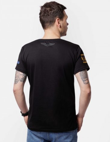 Men's T-Shirt R18. Color black. .