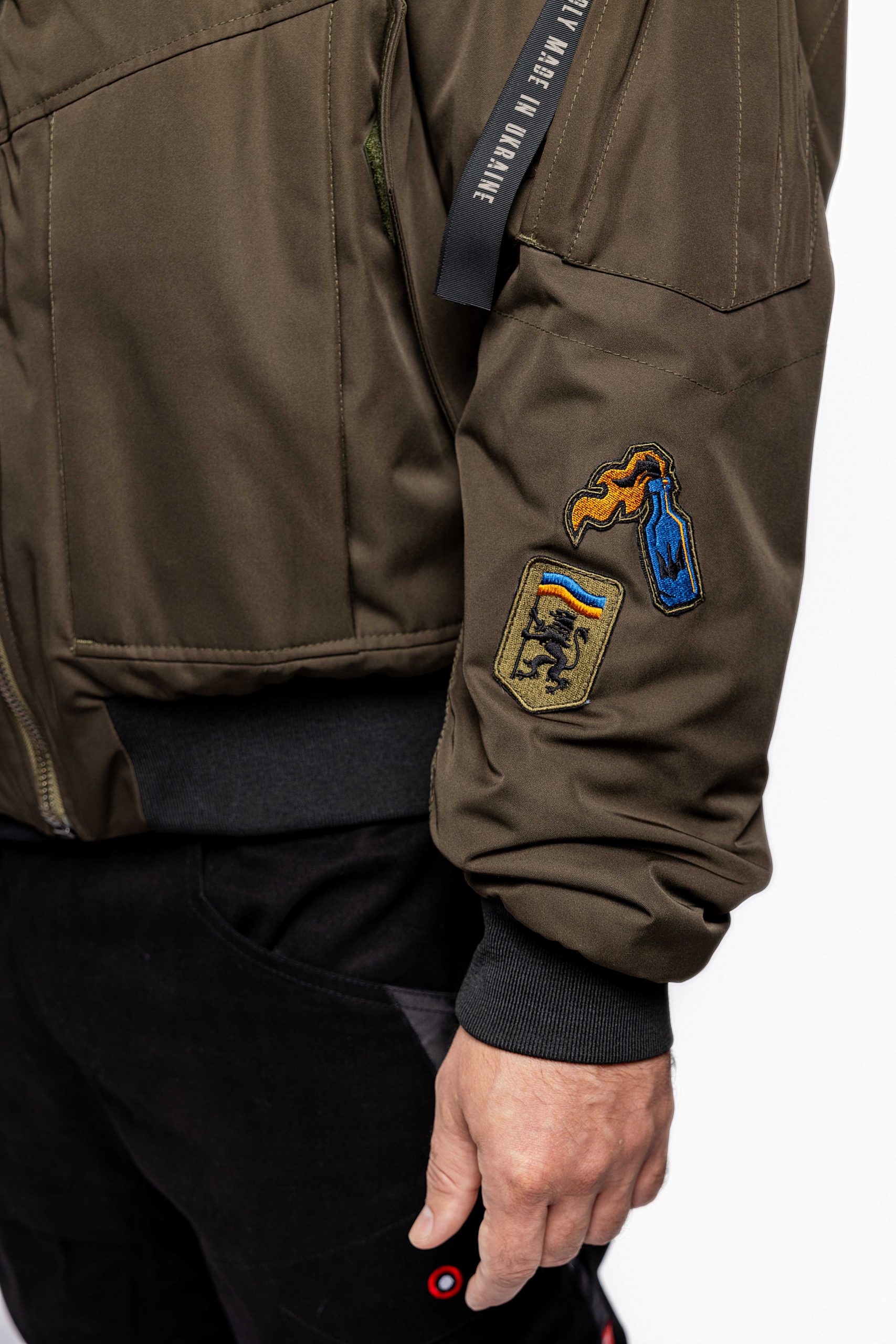 Men's Bomber Jacket Ua Sky Aces. Color khaki. 7.