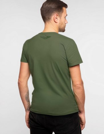 Men's T-Shirt Must-Have. Color dark green. .
