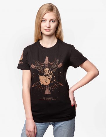 Women's T-Shirt Hornet. Color black. .