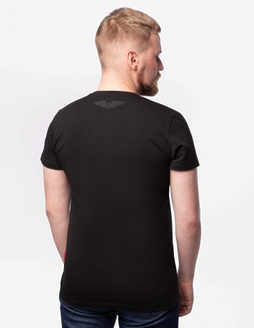 Men's T-Shirt Lion. Color black. .