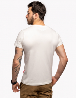 Men's T-Shirt Lion. Color off-white. .