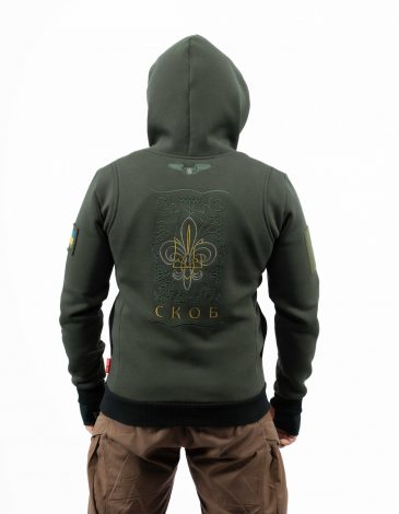 Men's Hoodie Plast. Color khaki. .