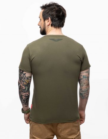 Men's T-Shirt Once Upon A Time. Color khaki. 1.