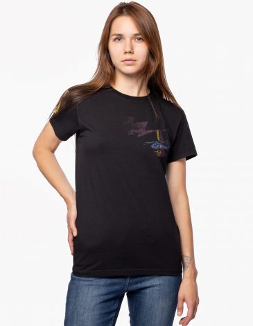 Women's T-Shirt Fight For Freedom. Color black. .