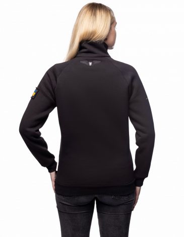 Women's Sweatshirt Ukrainian Sun. Color black. .