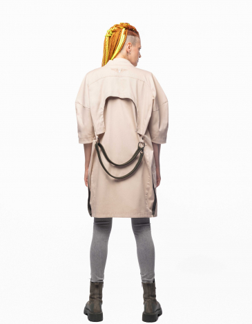 Dress-Coat Avia. Color beige. .